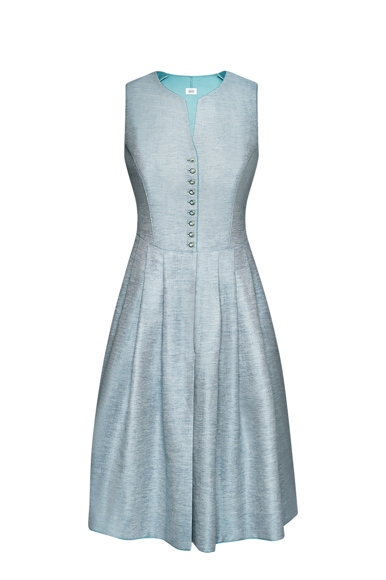 g-ssl-jacquard-dirndl-baumwolle-leinen-blau-70-cm-damen image 1