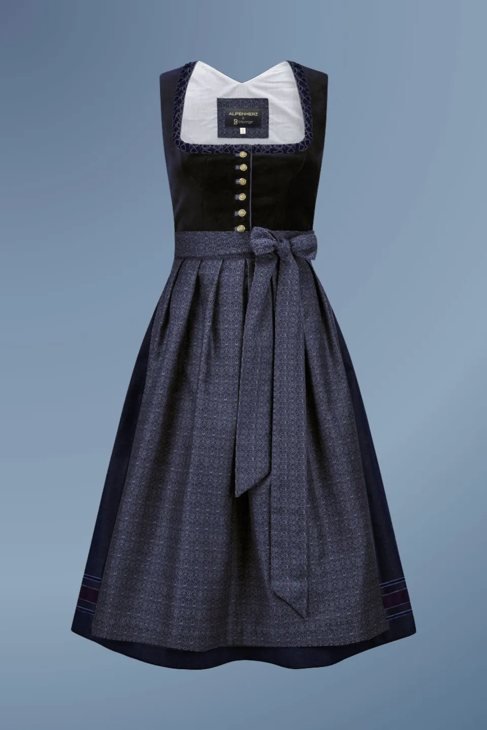 alpenherz-dirndl-mia-dunkelblau-samt-dirndl-breuninger-kooperation image 1