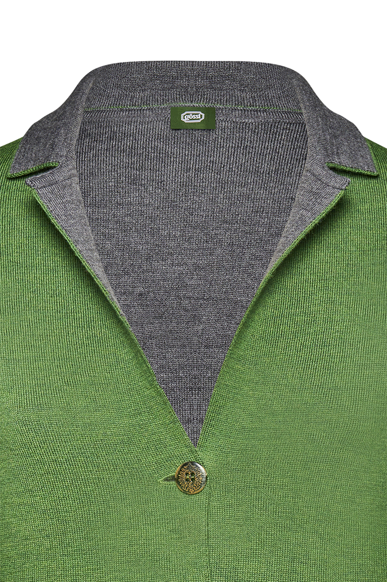 g-ssl-strickblazer-gr-n-taillierter-damen-blazer-aus-merino-schurwolle image 3