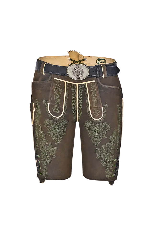 g-ssl-die-9-nahtige-braune-hirschlederhose-mit-reliefstickerei-herren image 1