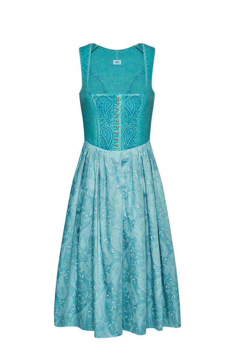 g-ssl-stickerei-dirndl-blau-70cm-aus-bauernleinen image 1
