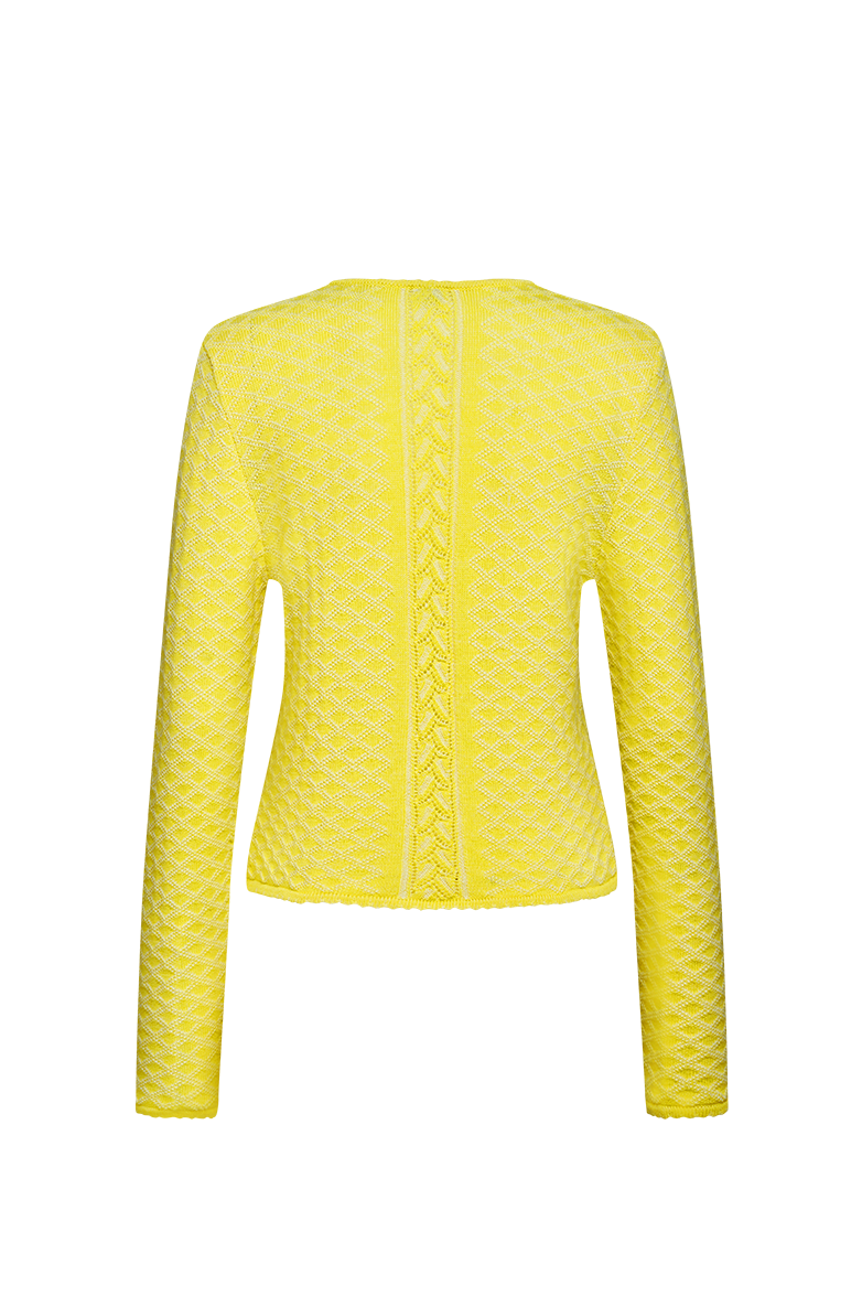 g-ssl-plattierte-strickjacke-brokatmuster-merino-baumwolle image 2