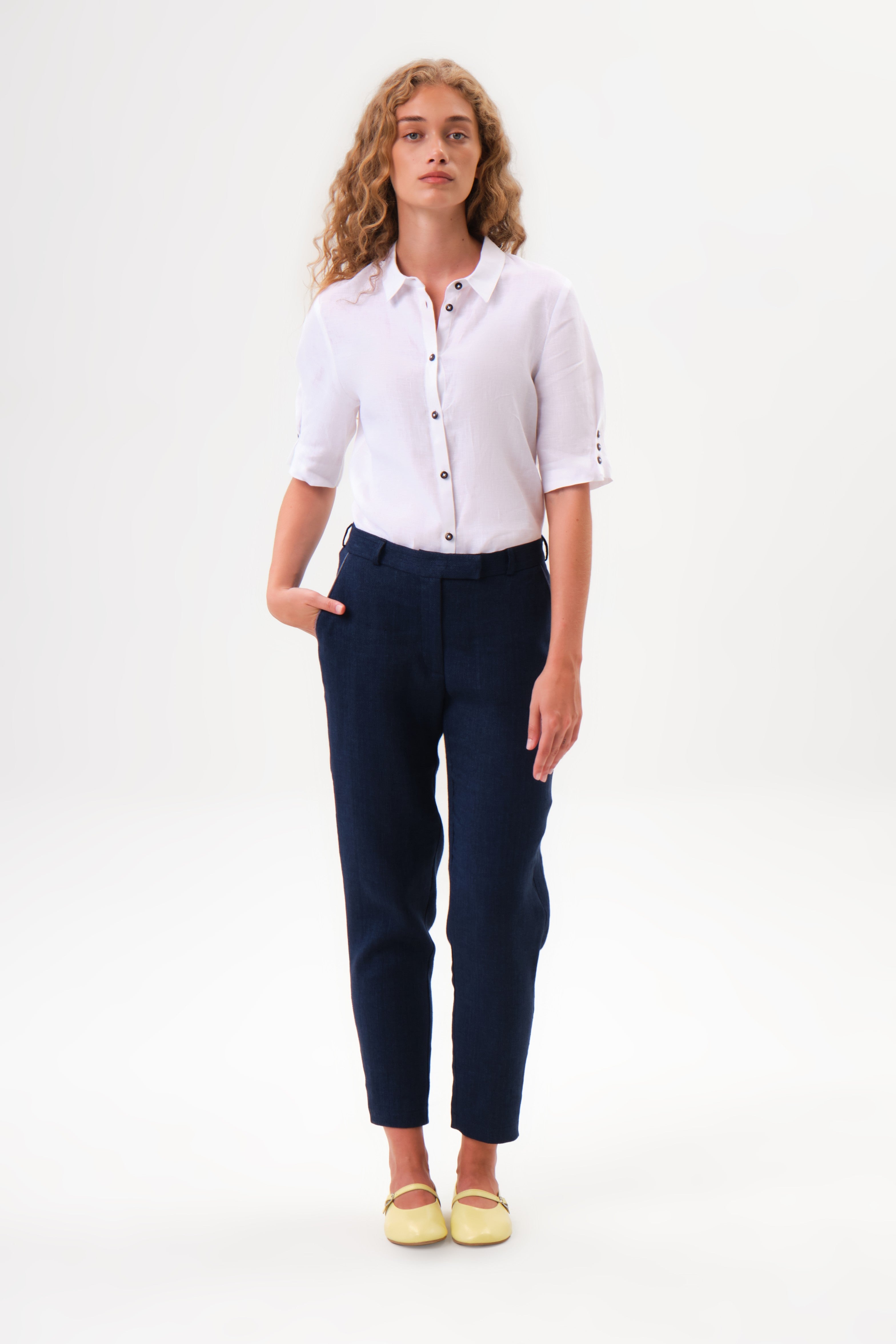 felicitas-halea-damen-hose-leinen-stretch-sommerhose image 1
