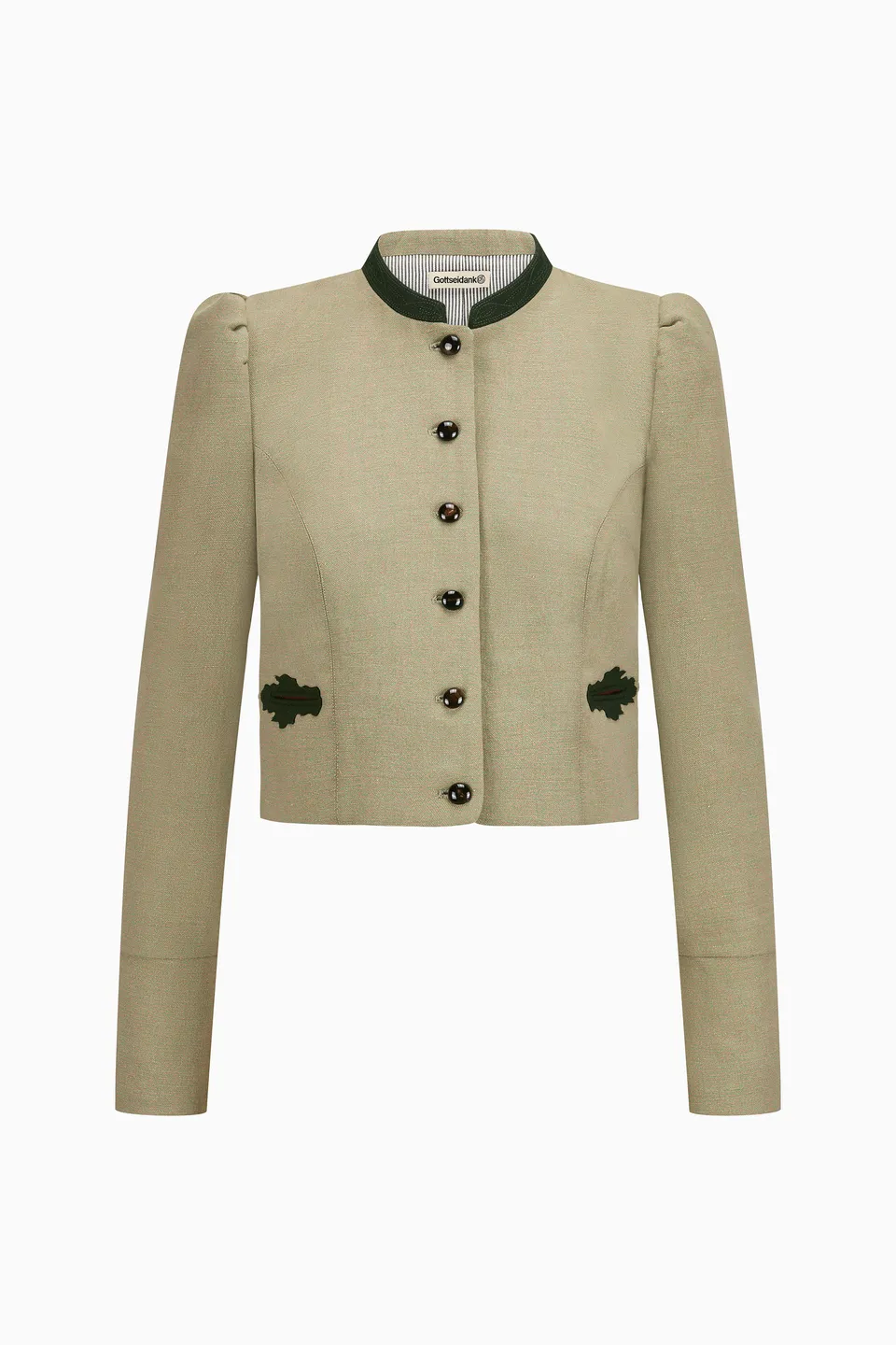 gottseidank-damenmiederjacke-flora-mit-besticktem-stehkragen image 1
