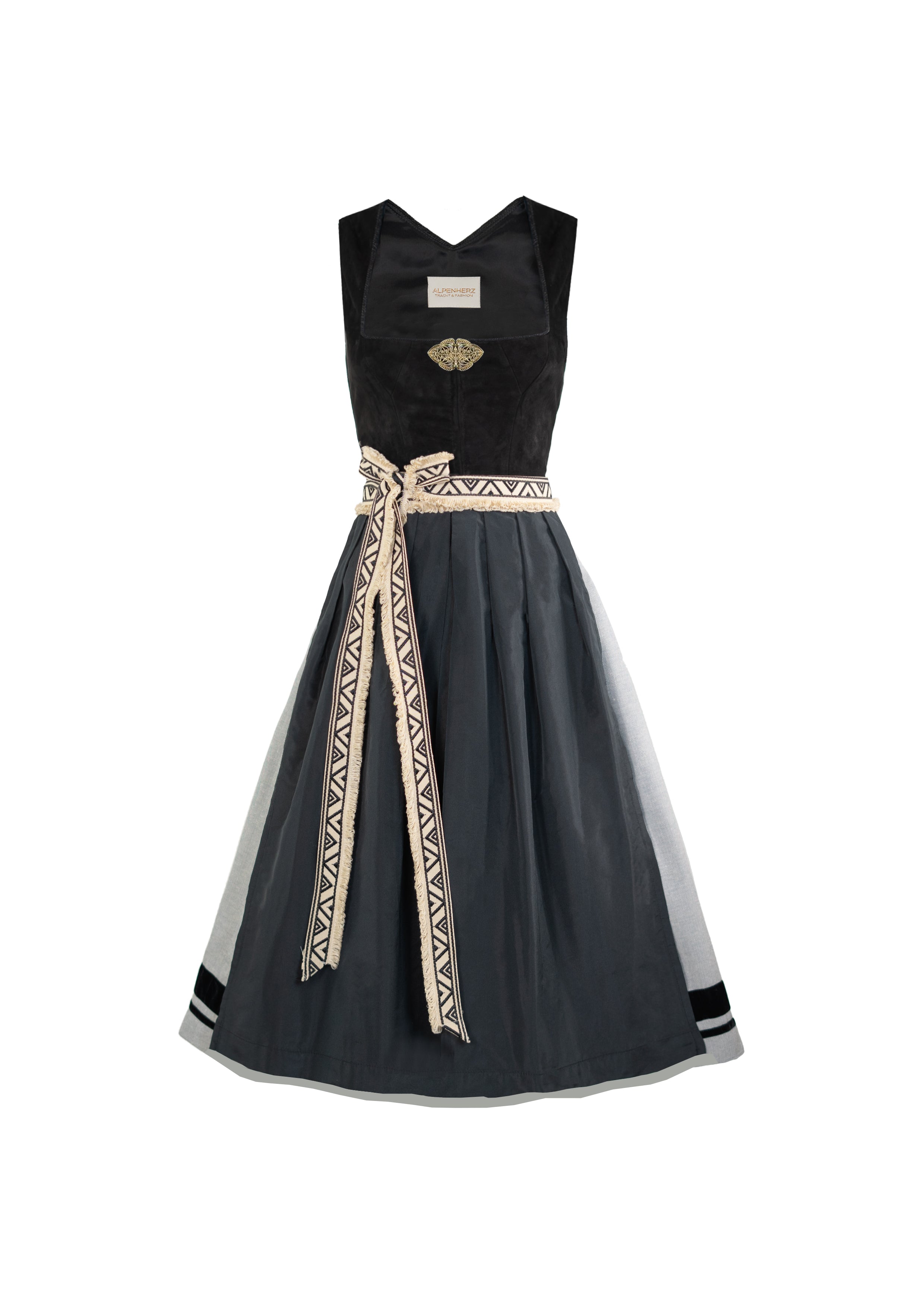 alpenherz-lederdirndl-yasmin-schwarz-echtleder image 2