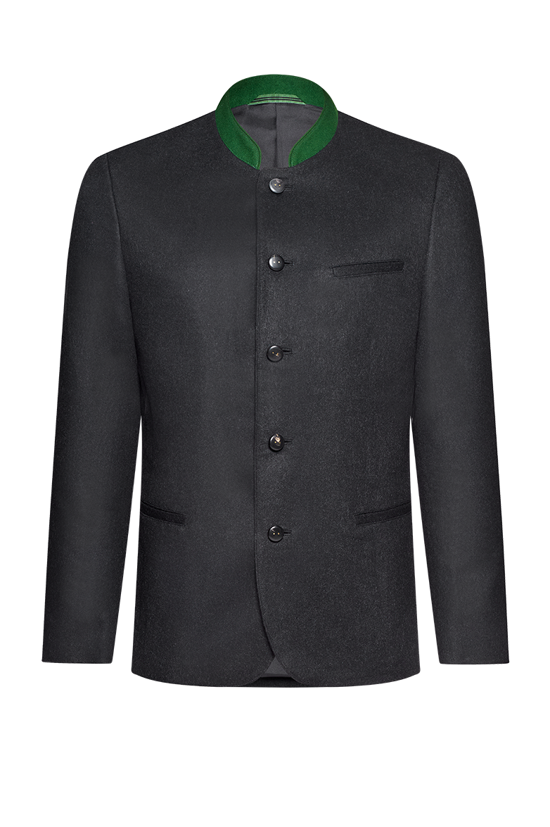 g-ssl-klassik-jacke-aus-reinem-kaschmir-herren-trachtenjacke-grau-schwarz image 1