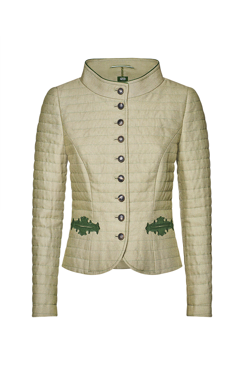 g-ssl-steppjacke-j-gerleinen-gr-n-seidenfutter-damen image 1
