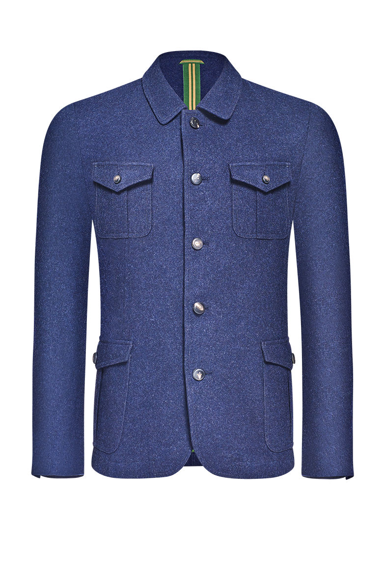 g-ssl-loden-jacke-ungef-ttert-mit-pattentaschen-blau image 1