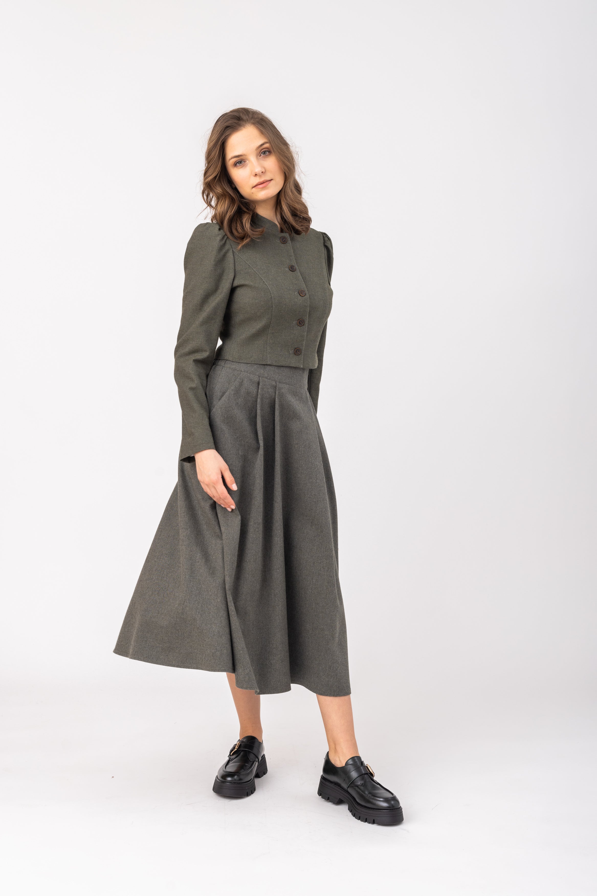 felicitas-baumwollrock-rosalia-damen-langer-faltenrock image 1