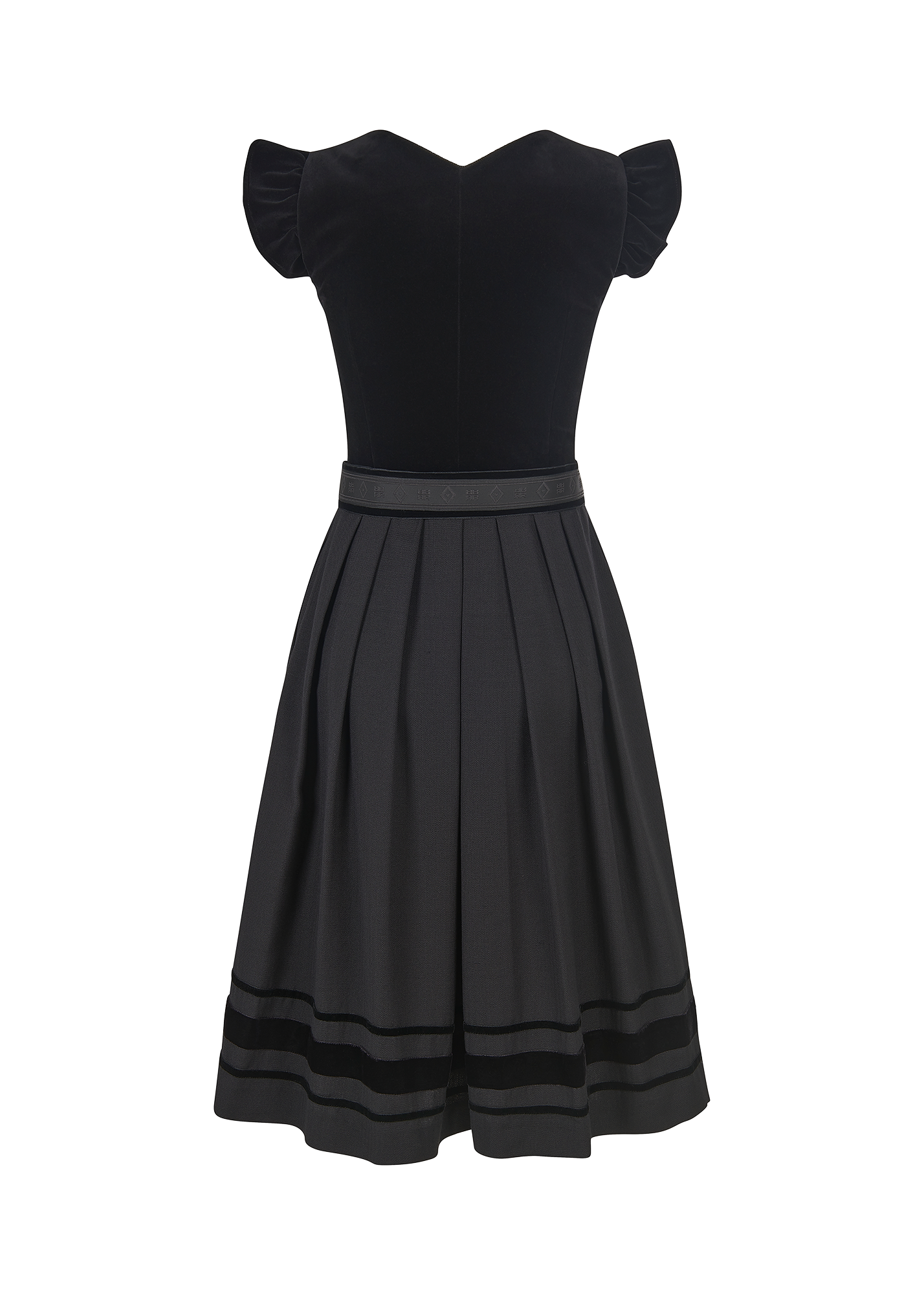 alpenherz-x-riani-dirndl-mona-samt-dirndl-in-schwarz-rl-75cm image 5