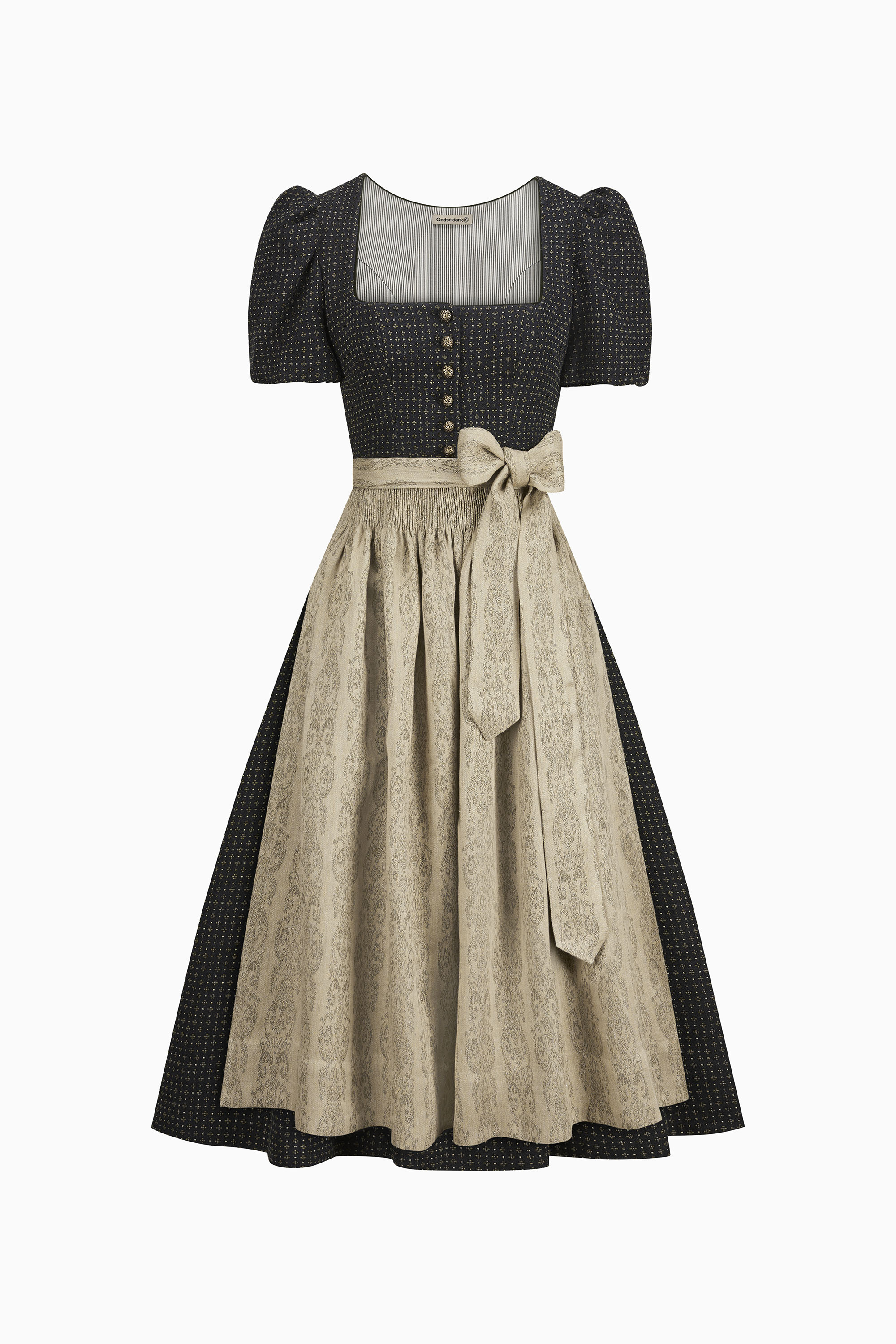 gottseidank-dirndl-laura-dirndl-mit-geradem-ausschnitt-und-kurzem-puffarm-2 image 1
