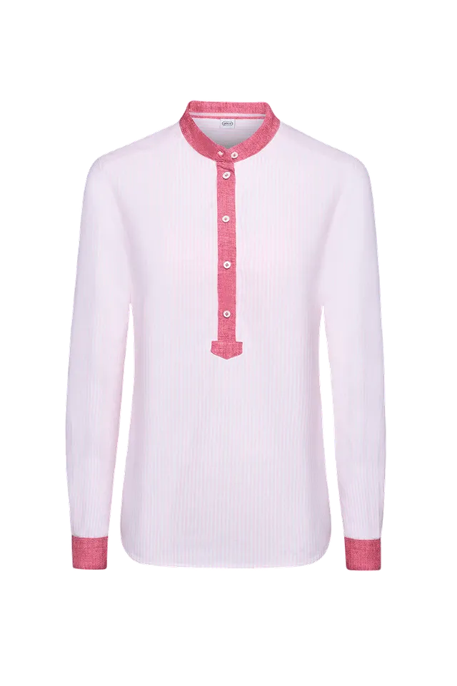 g-ssl-immer-wieder-g-ssl-pfoad-bluse-rosa-schwesternstreif image 1