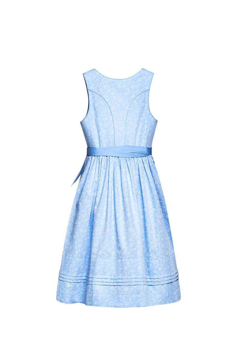 g-ssl-kinder-dirndl-blau-streublumen-mit-sch-rze-baumwolle image 2
