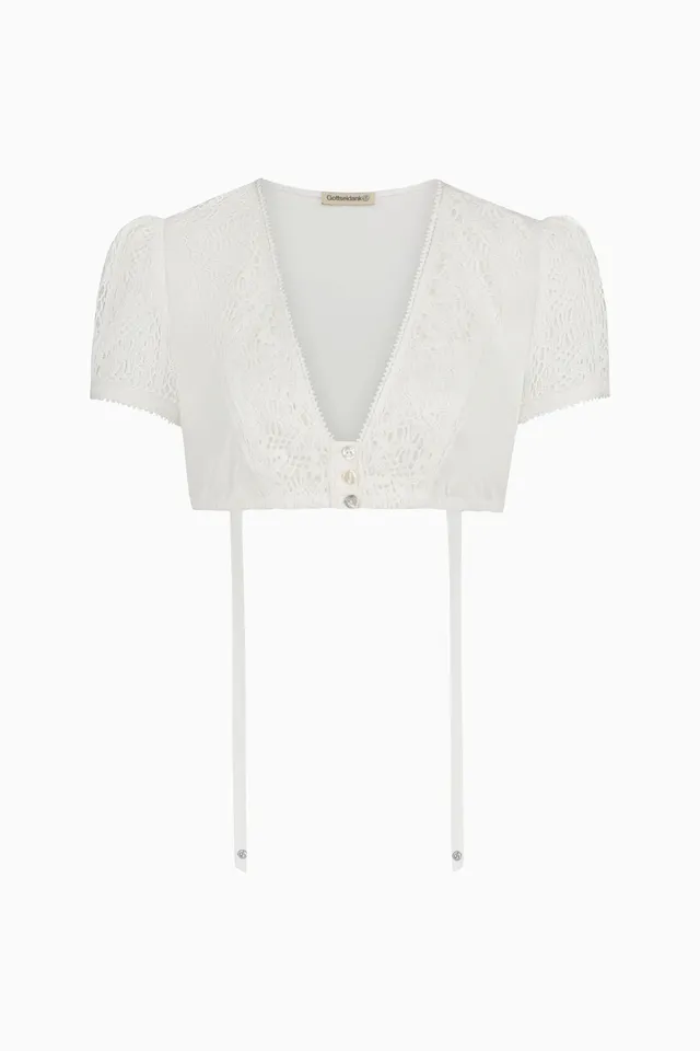 gottseidank-dirndlbluse-liesbeth-v-ausschnitt-mit-spitze image 1