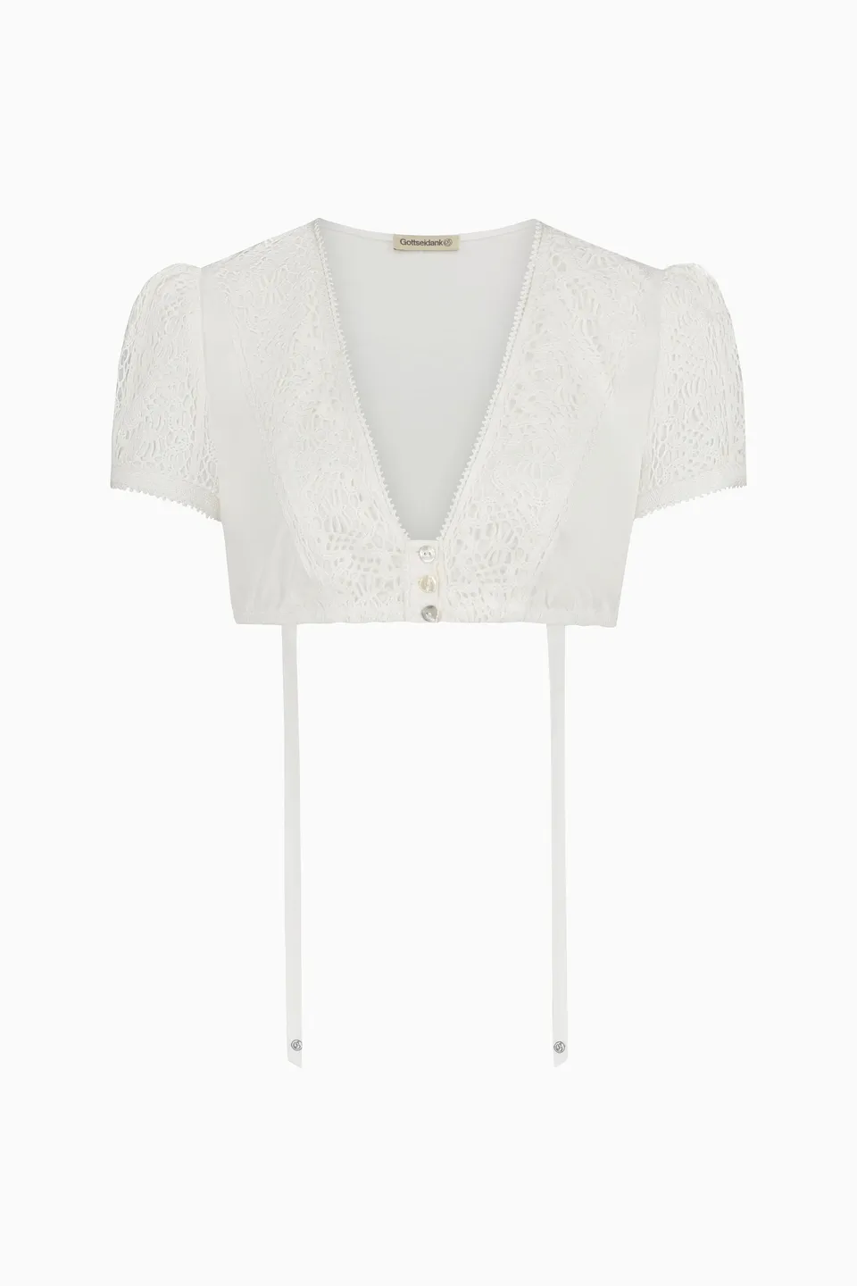 gottseidank-dirndlbluse-liesbeth-v-ausschnitt-mit-spitze image 1