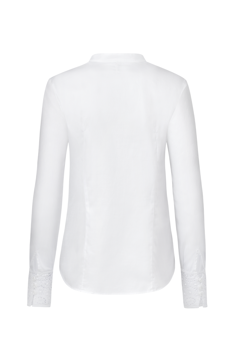 g-ssl-spitzenbluse-mit-stehkragen-damen-baumwollsatin image 2