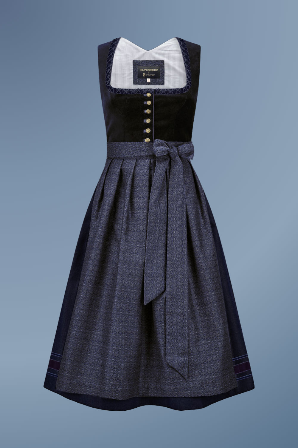 alpenherz-dirndl-mia-dunkelblau-samt-dirndl-breuninger-kooperation image 1