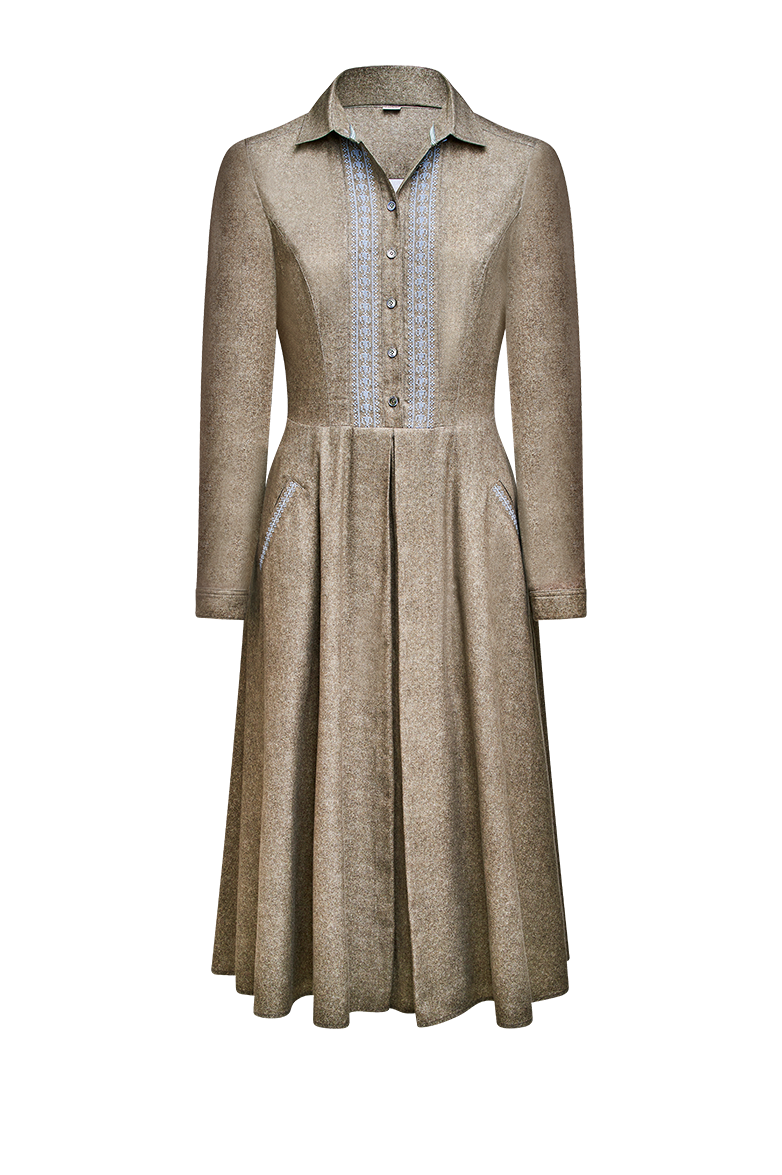 g-ssl-kreuzstich-hemdblusenkleid-natur-tailliert image 1