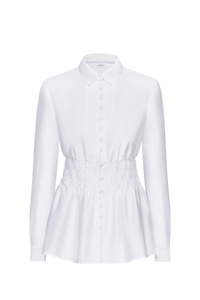 g-ssl-bluse-reich-gesmokt-damen-aus-anna-plochl-baumwollsatin image 1