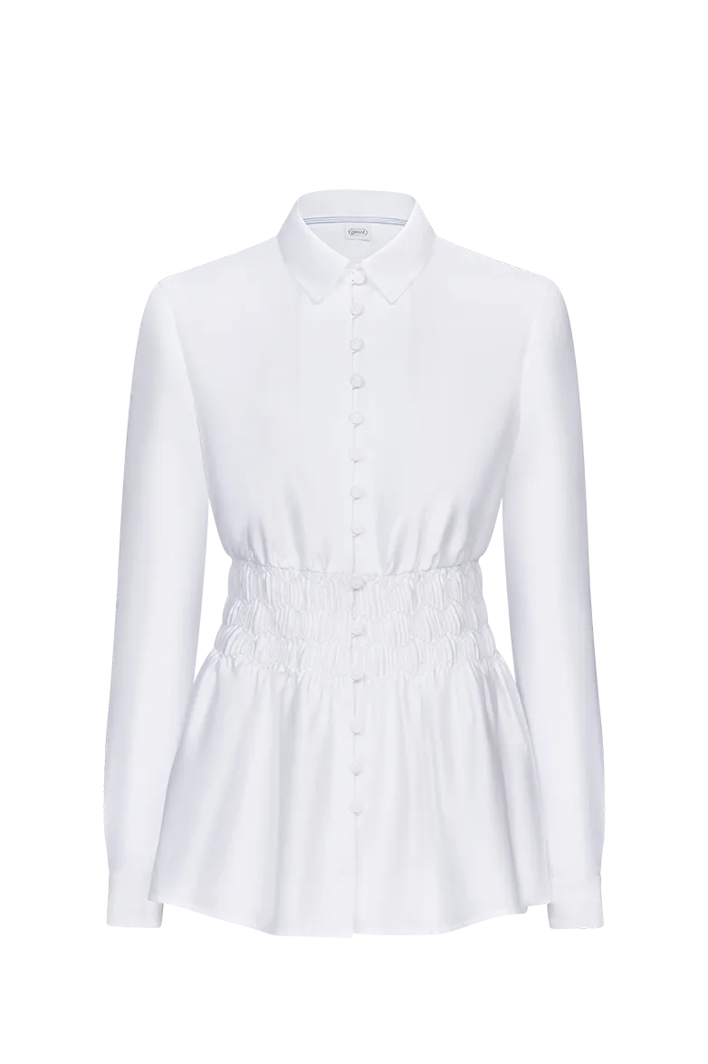 g-ssl-bluse-reich-gesmokt-damen-aus-anna-plochl-baumwollsatin image 1