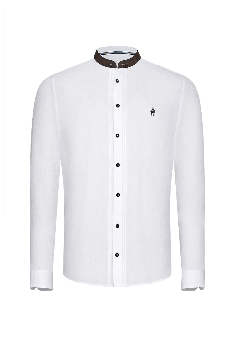 g-ssl-herren-leinenhemd-k-rperbetont-gamsstickerei-hornkn-pfe image 1