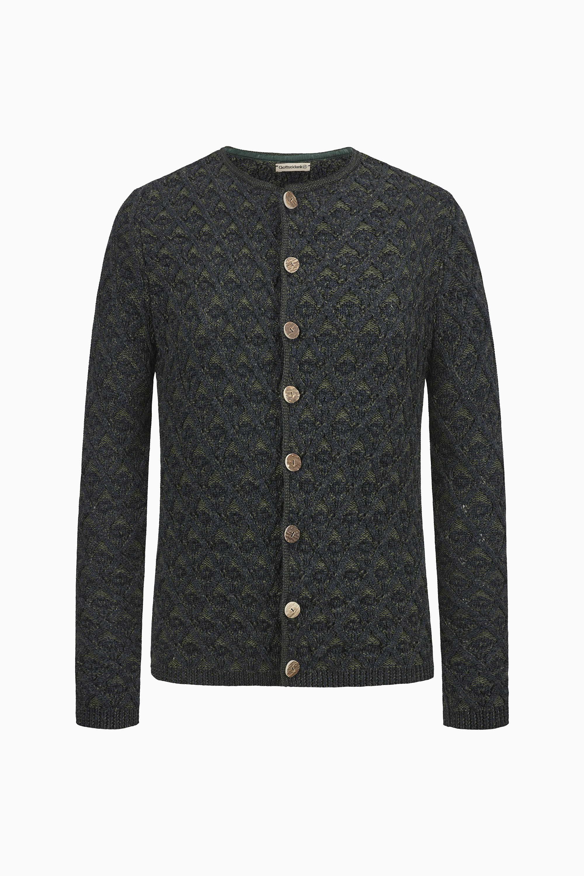 gottseidank-herrenstrickjacke-simon-zopfmuster image 1