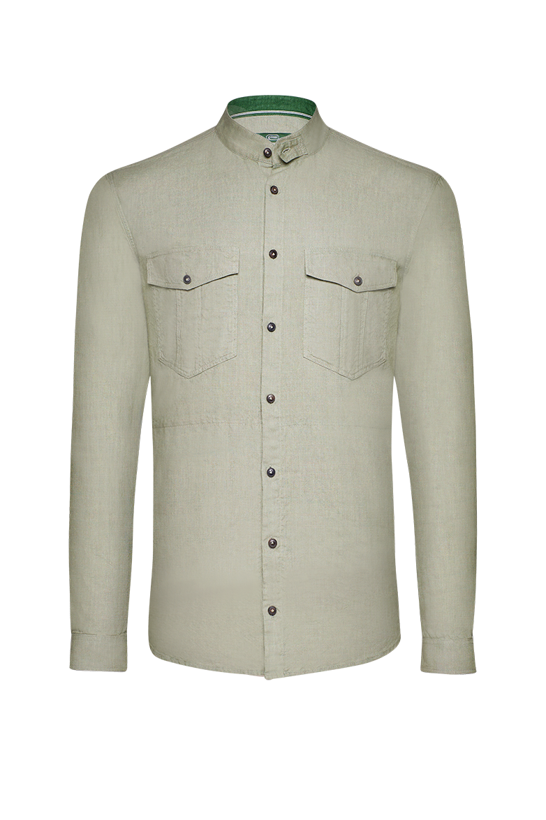 g-ssl-shirtjacket-j-gerleinen-herren-overshirt-gr-n-mit-hornkn-pfen image 1