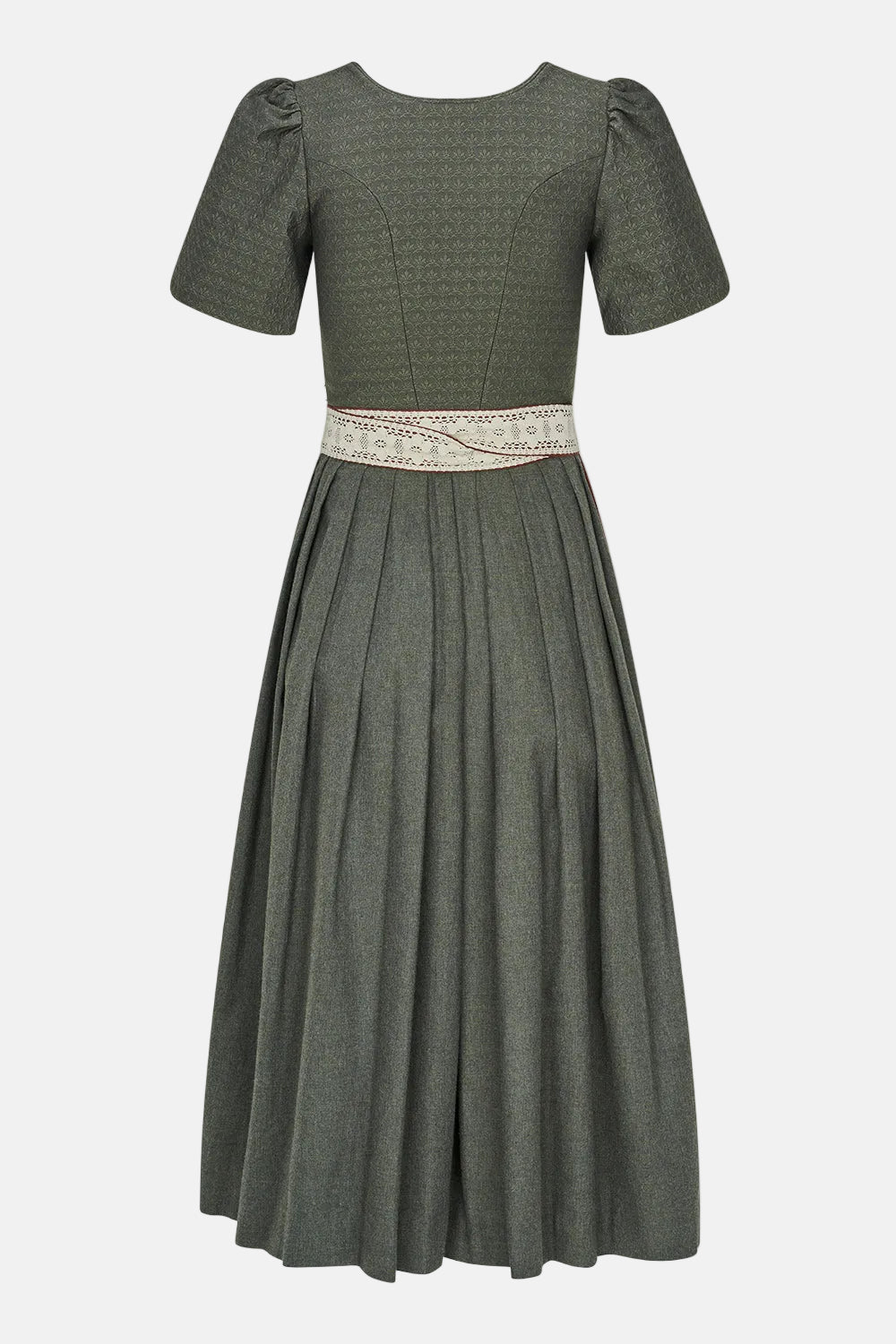 felicitas-damen-dirndl-dania-80-cm-oliv-mit-jacquard-mieder image 3