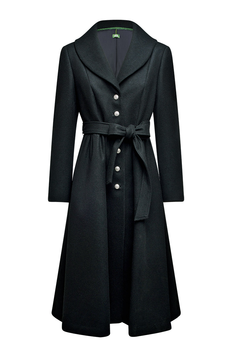 g-ssl-dirndlmantel-grau-schwarz-trachtenmantel-damen image 1