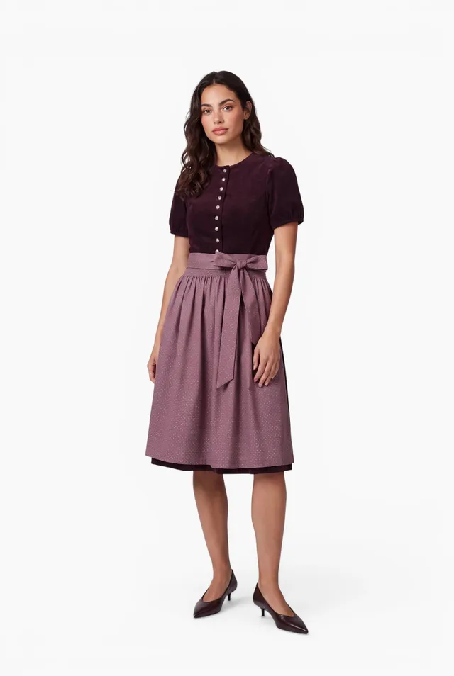felicitas-dirndl-dalita-hochgeschlossen-70-cm-cord image 1