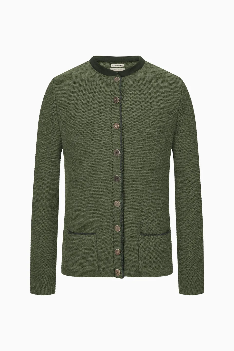 gottseidank-strickjacke-michi-trachten-strickjacke-mit-stehkragen image 1