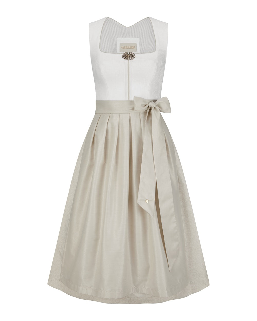 alpenherz-dirndl-luise-ecru-mit-abnehmbarem-fl-gelarm-75-cm image 4