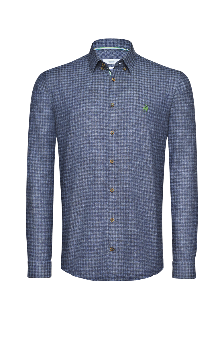 g-ssl-herren-hemd-flanell-schmale-silhouette-grau-schwarz-hornkn-pfe image 1