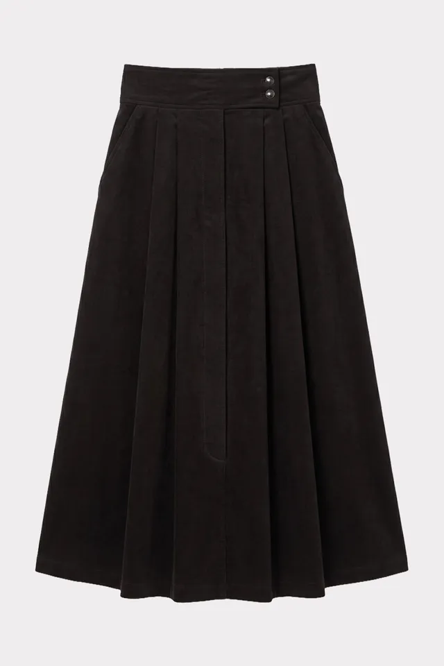 felicitas-damen-rock-rada-baumwoll-feincord-84-cm-falten image 1
