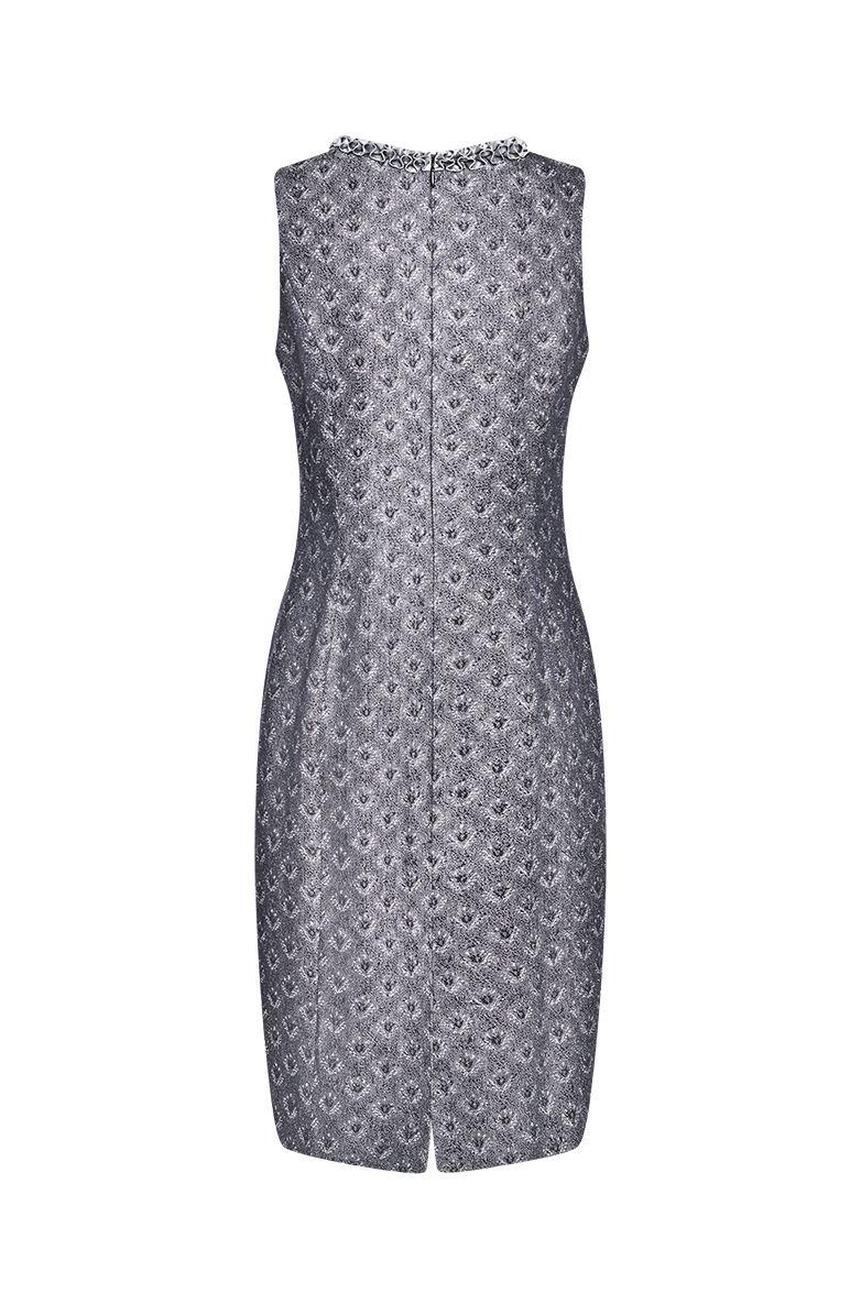g-ssl-collier-kleid-etuikleid-grau-schwarz image 2