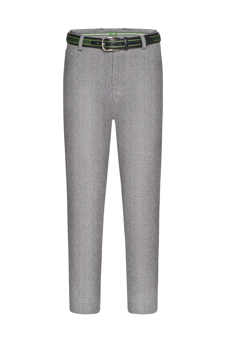 g-ssl-lodenhose-5-pocket-herren-grau-schwarz-mit-hirschleder image 1