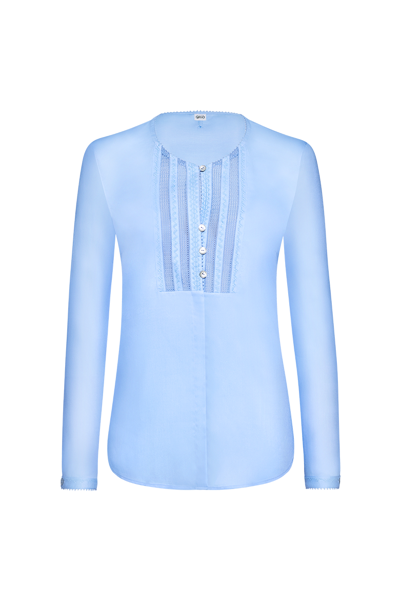 g-ssl-bluse-k-ss-die-hand-blau-kragenlose-viskose-bluse-mit-plastron image 1