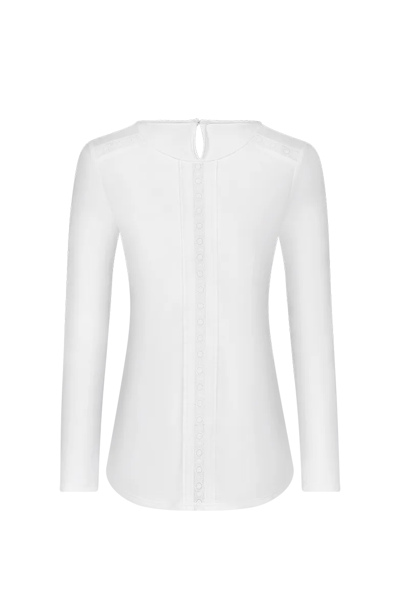 g-ssl-lochstich-shirt-bluse-wei-baumwollsatin image 1