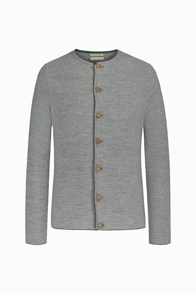 gottseidank-herrenstrickjacke-aloisius-wollstrickjacke-mit-hirschhornkn-pfen image 1