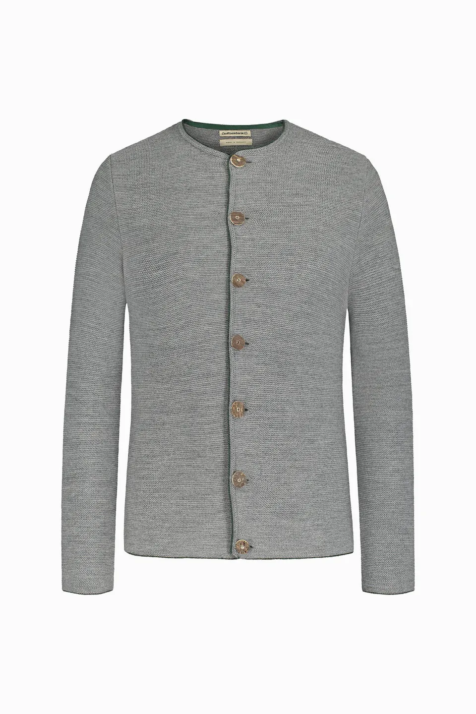 gottseidank-herrenstrickjacke-aloisius-wollstrickjacke-mit-hirschhornkn-pfen image 1