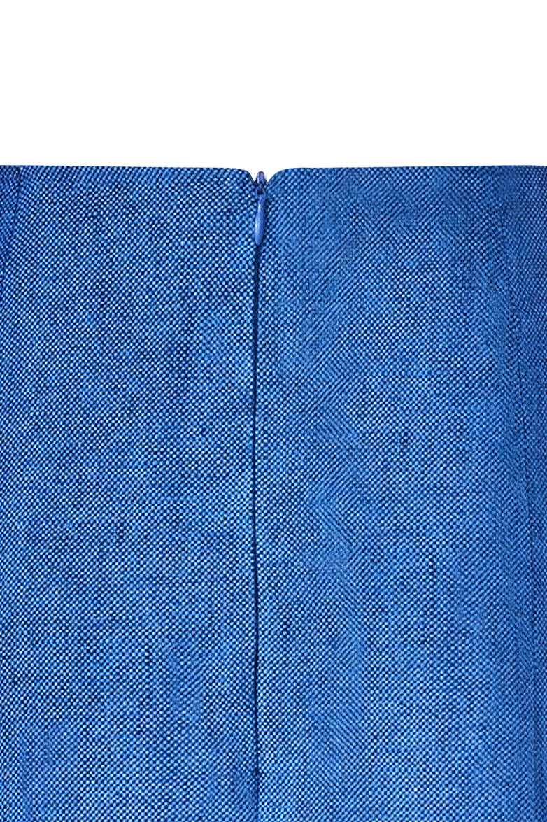 g-ssl-ausgestellter-panama-rock-kurzer-leinen-rock-in-blau image 4