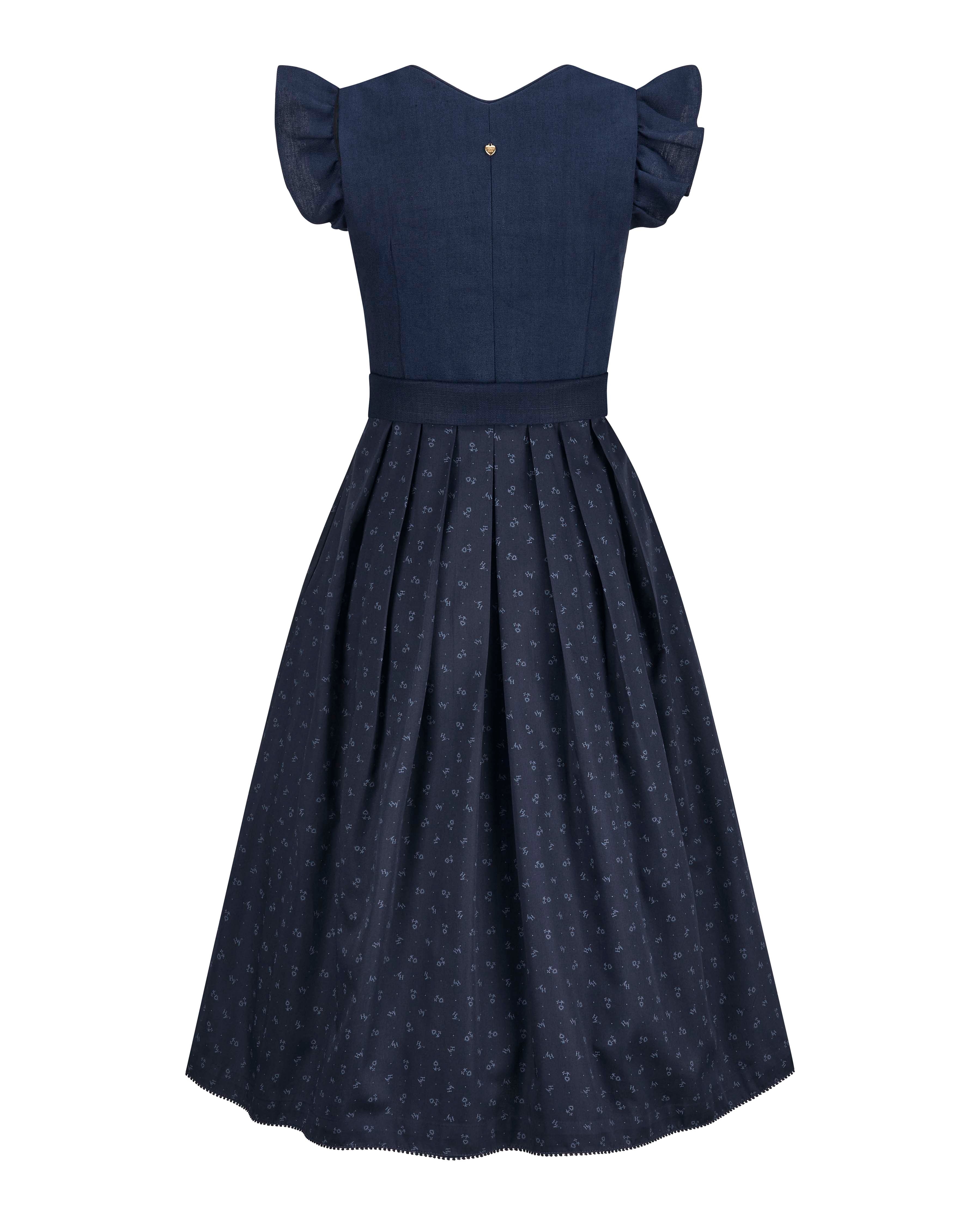 alpenherz-dirndl-marie-twin-mit-fl-gel-puffarm-leinen-dirndl-dunkelblau image 8