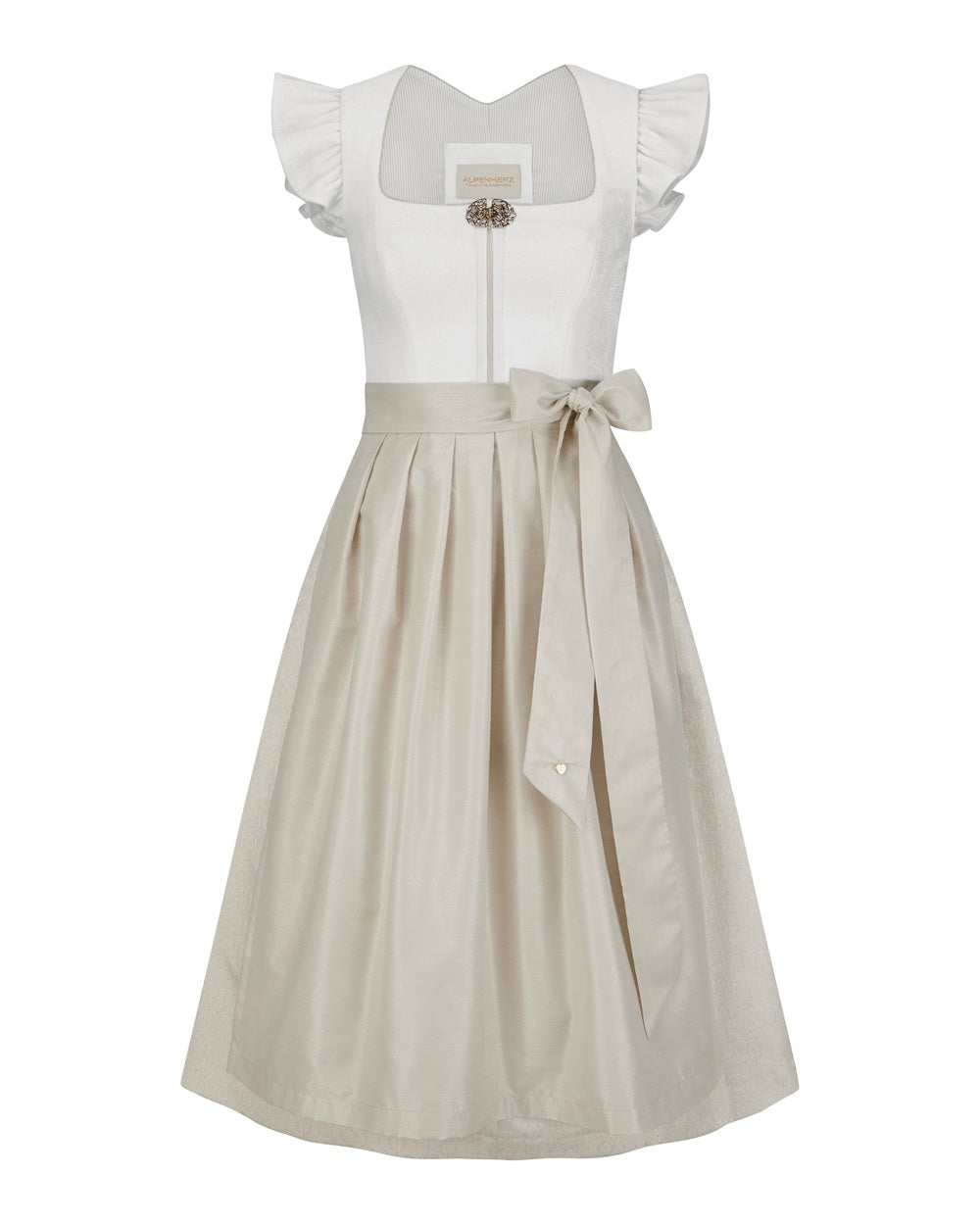 alpenherz-dirndl-luise-ecru-mit-abnehmbarem-fl-gelarm-75-cm image 3