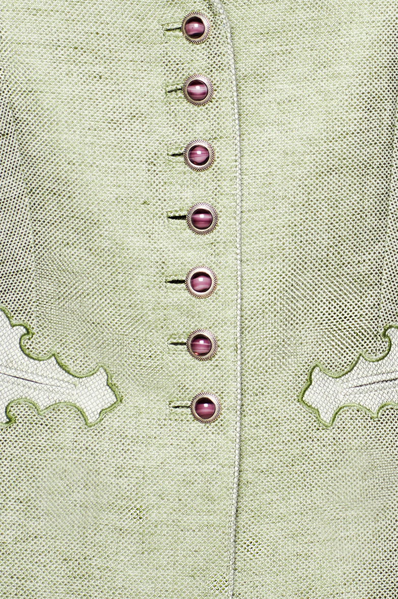 g-ssl-ischler-jacke-damen-gr-n-leinen-wolle-jacquard image 4