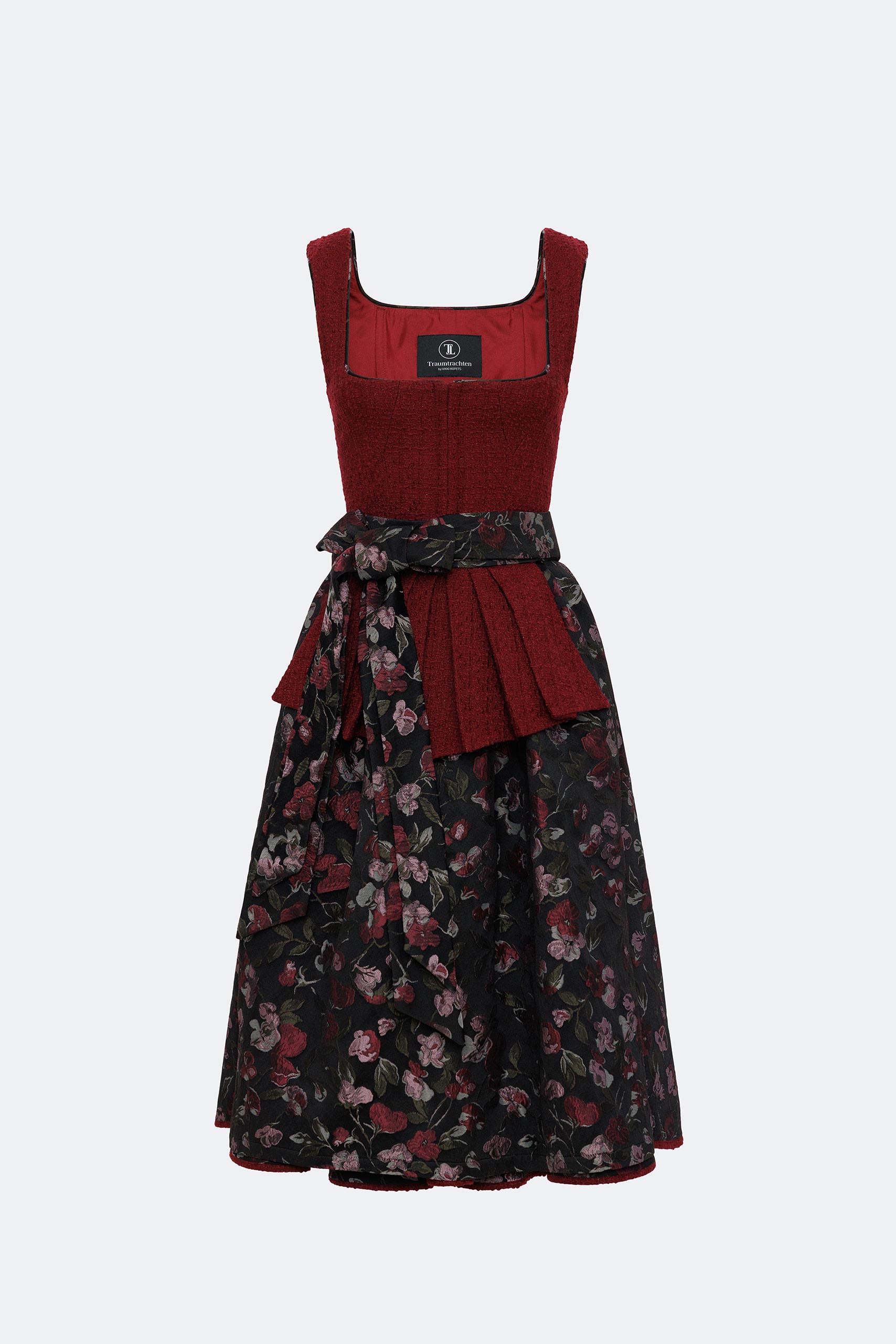 traumtrachten-dirndl-theresia-in-bordeaux-mit-2-sch-rzen image 3