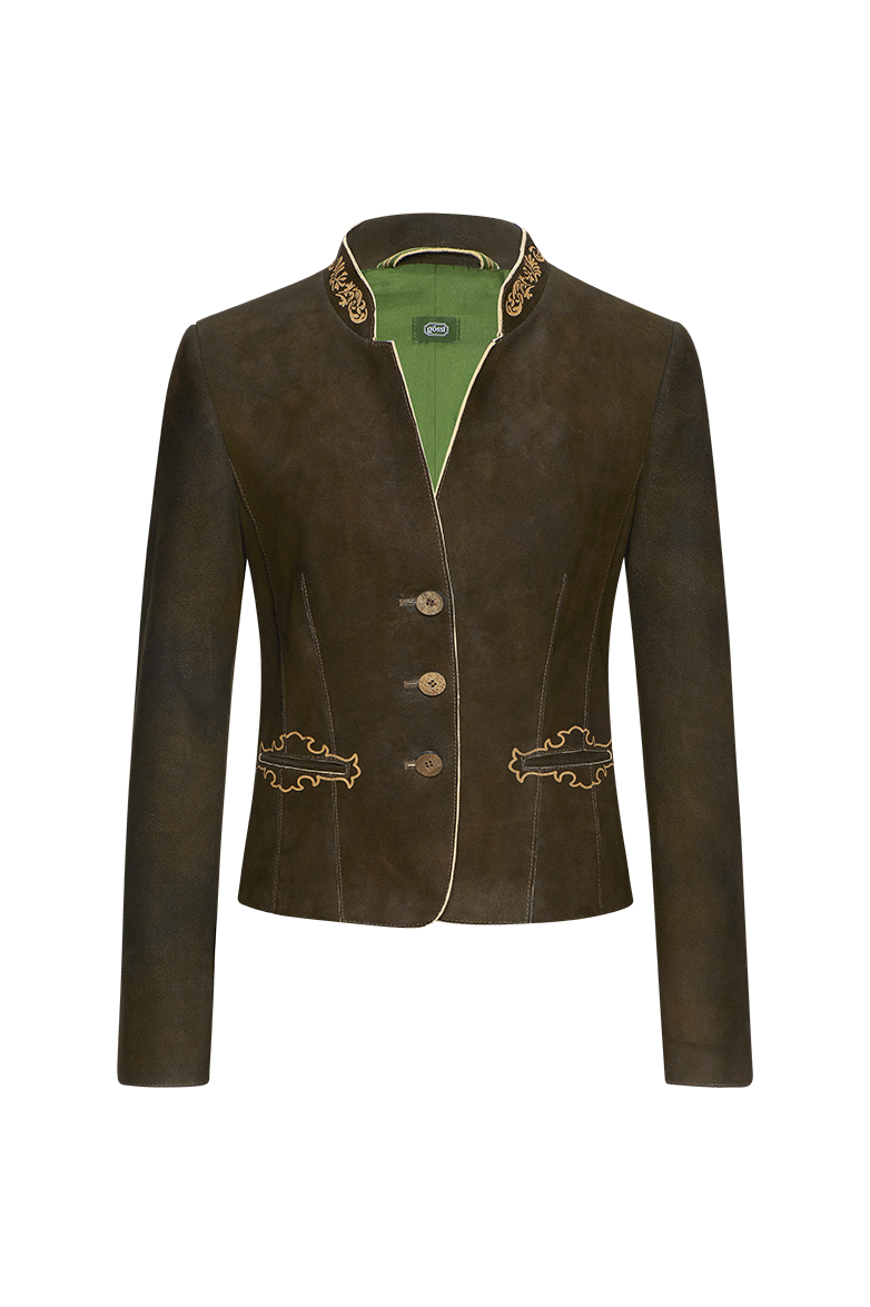 g-ssl-ischlerjacke-damen-trachtenjacke-aus-hirschleder-braun image 1