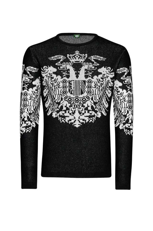g-ssl-strickpullover-mit-doppeladler-aus-merinowolle image 1