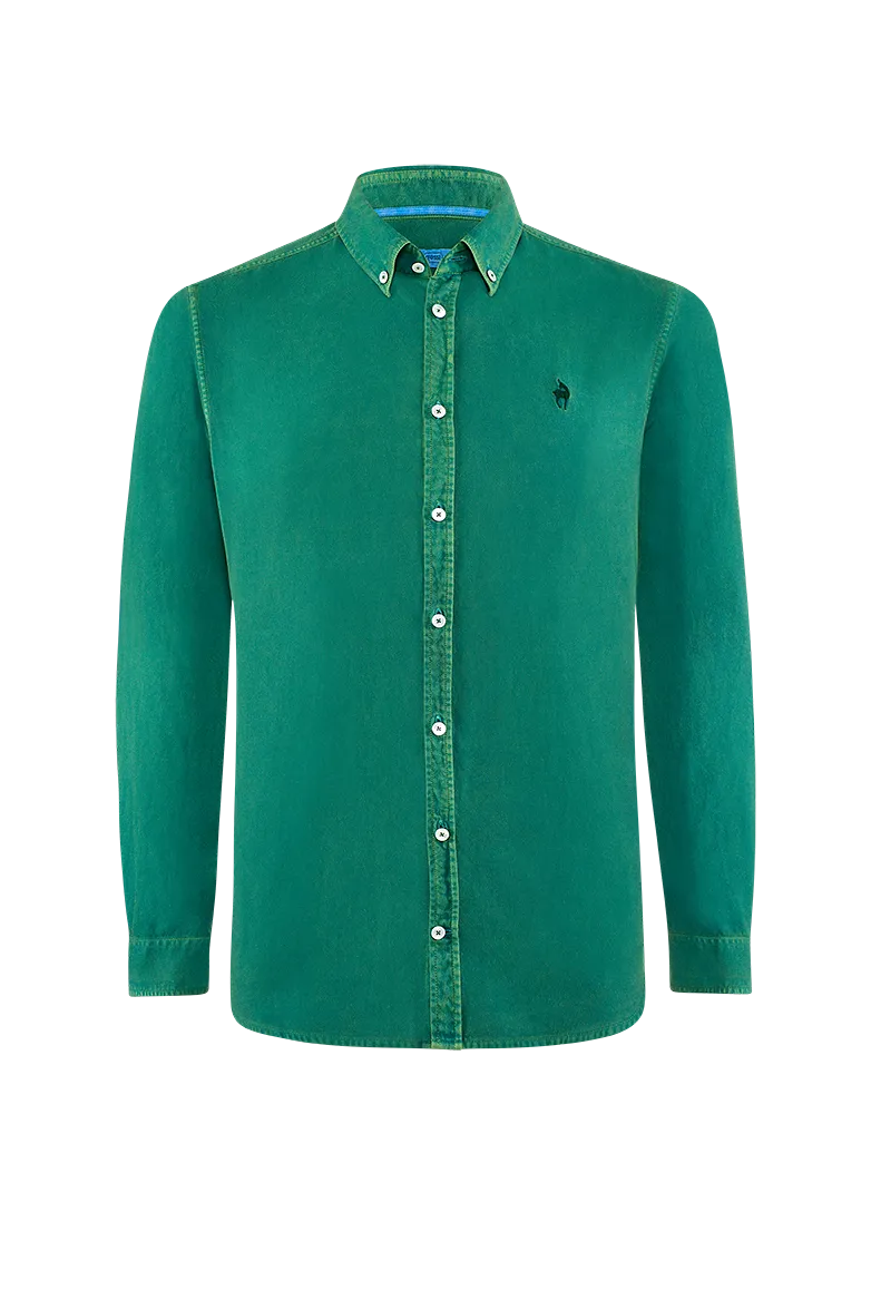 g-ssl-kuschelweiche-vergangenheit-flanellhemd-herren-gr-n-mit-gamserl image 1