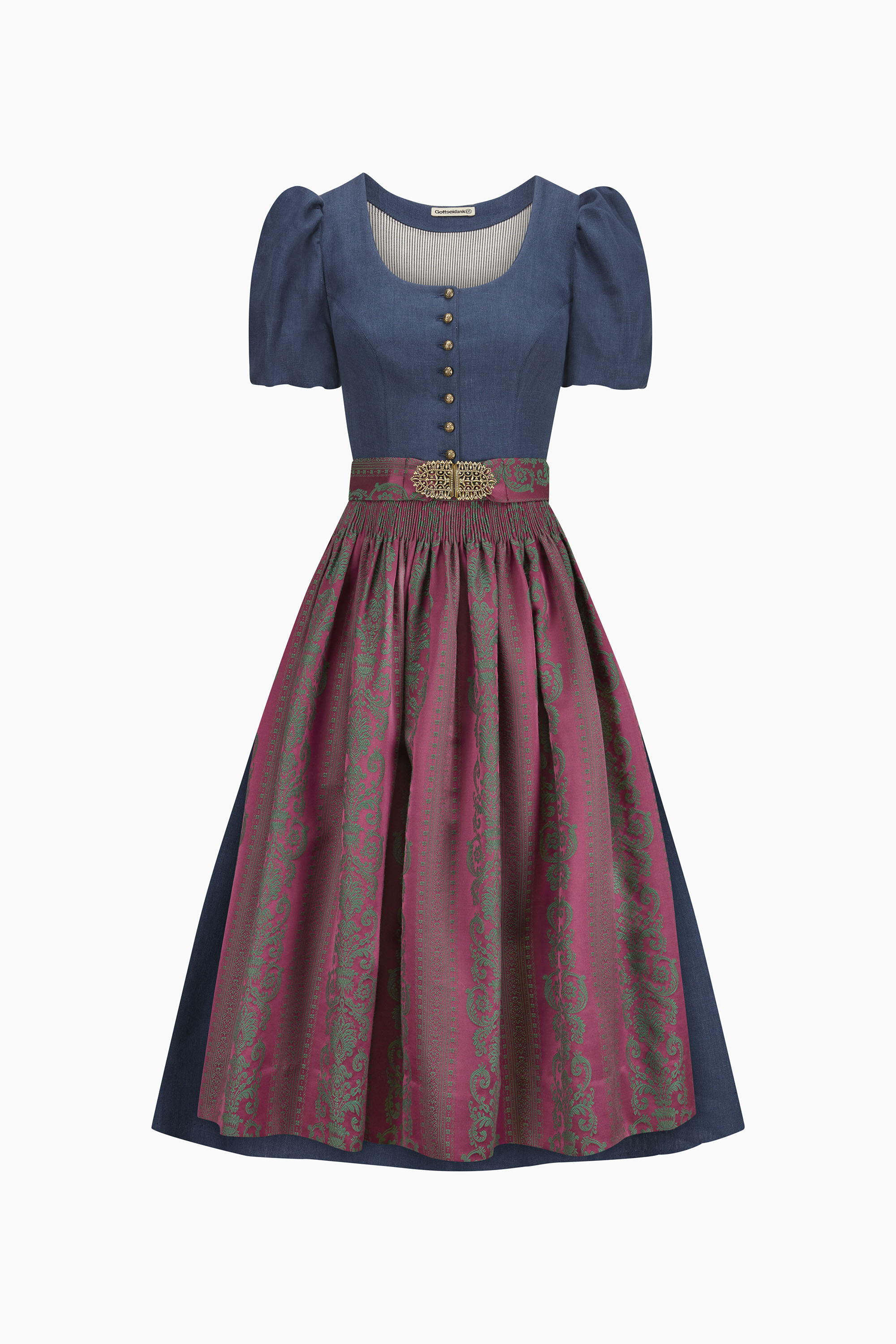gottseidank-dirndl-margret-kurzer-puffarm-faltenrock image 4