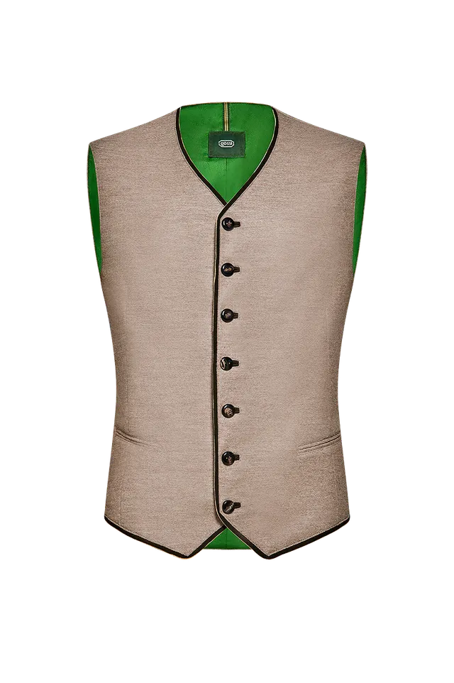 g-ssl-sommerwalk-gilet-herren-walk-gilet-natur-mit-hirschleder image 1